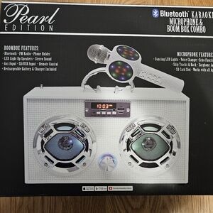 Bluetooth Karaoke Microphone & Boombox Combo